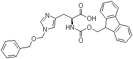 structure of CAS# 84891-19-0, N-Fmoc-N'-benzyloxymethyl-L-histidine