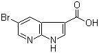 structure of CAS# 849068-61-7, 5-溴-1H-吡咯并[2,3-b]吡啶-3-甲酸