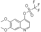 CAS # 849217-54-5, 6,7-Dimethoxyquinolin-4-yl trifluoromethanesulfonate, Trifluoromethanesulfonic acid 6,7-dimethoxyquinolin-4-yl ester