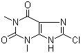 structure of CAS# 85-18-7, 8-氯茶碱