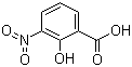 3-硝基水杨酸分子结构 (CAS 85-38-1)