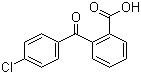 structure of CAS# 85-56-3, 2-(4-Chlorobenzoyl)benzoic acid