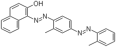 CAS 登录号：85-83-6, 溶剂红 24, 苏丹红四号, 1-(2-甲基-4-(2-甲基苯基偶氮)苯基偶氮)-2-萘酚