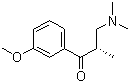 structure of CAS# 850222-40-1, (S)-3-(二甲基氨基)-1-(3-甲氧基苯基)-2-甲基-1-丙酮