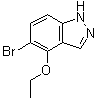 structure of CAS# 850363-68-7, 5-溴-4-乙氧基-1H-吲唑