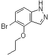structure of CAS# 850363-69-8, 5-溴-4-丙氧基-1H-吲唑