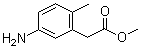 structure of CAS# 850449-93-3, 5-氨基-2-甲基苯乙酸甲酯