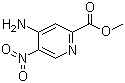 structure of CAS# 850544-21-7, 4-氨基-5-硝基-2-吡啶羧酸甲酯
