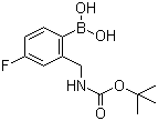 structure of CAS# 850568-64-8, 2-(N-Boc-氨基甲基)-4-氟苯硼酸