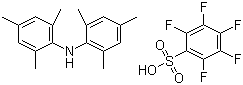 structure of CAS# 850629-65-1, Dimesitylammonium pentafluorobenzenesulfonate