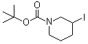 structure of CAS# 850761-36-3, 3-碘-1-哌啶甲酸叔丁酯