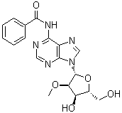 structure of CAS# 85079-00-1, N6-苯甲酰基-2'-O-甲基腺苷