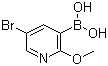 structure of CAS# 850864-59-4, 5-溴-2-甲氧基吡啶-3-硼酸