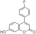 structure of CAS# 850881-86-6, 4-(4-氟苯基)-7-羟基-2H-1-苯并吡喃-2-酮
