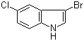 structure of CAS# 85092-82-6, 3-溴-5-氯-1H-吲哚