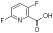 structure of CAS# 851386-45-3, 3,6-Difluoropyridine-2-carboxylic acid