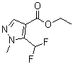 structure of CAS# 851725-98-9, 1-甲基-5-(二氟甲基)吡唑-4-羧酸乙酯
