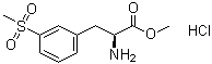 structure of CAS# 851785-21-2, 3-(甲基磺酰基)-L-苯丙氨酸甲酯盐酸盐