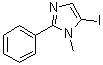 structure of CAS# 851870-30-9, 5-碘-1-甲基-2-苯基-1H-咪唑