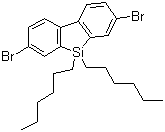 CAS 登录号：852138-90-0, 2,7-二溴-9,9'-二己基-9H-9-二苯并硅杂环戊二烯