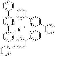 structure of CAS# 852151-17-8, 三[2-(5-苯基-吡啶-2-基)苯]合铱