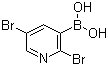 structure of CAS# 852228-14-9, 2,5-二溴吡啶-3-硼酸