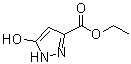 structure of CAS# 85230-37-1, 5-Hydroxy-1H-pyrazole-3-carboxylic acid ethyl ester