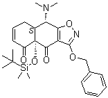 structure of CAS# 852821-06-8, (4aS,8aS,9S)-9-(二甲基氨基)-4a-[[叔丁基二甲基硅烷基]氧基]-8a,9-二氢-3-(苯基甲氧基)-萘并[2,3-d]异恶唑-4,5(4aH,8H)-二酮