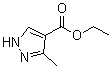 structure of CAS# 85290-78-4, 3-Methyl-1H-pyrazole-4-carboxylic acid ethyl ester