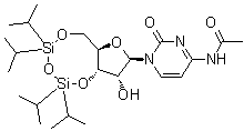 structure of CAS# 85335-73-5, N-乙酰基-3',5'-O-[1,1,3,3-四(异丙基)-1,3-二硅氧烷二基]胞苷