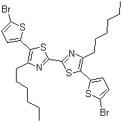 CAS # 853722-91-5, 5,5'-Bis(5-bromo-2-thienyl)-4,4'-dihexyl-2,2'-bithiazole