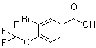 structure of CAS# 85373-96-2, 3-Bromo-4-(trifluoromethoxy)benzoic acid