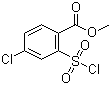 structure of CAS# 85392-01-4, Methyl 4-chloro-2-(chlorosulfonyl)benzoate