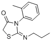 structure of CAS# 854107-53-2, 3-(2-甲基苯基)-2-((Z)-丙基亚胺)噻唑烷-4-酮