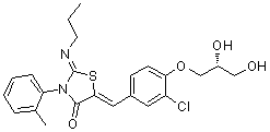 Ponesimod分子结构 (CAS 854107-55-4)