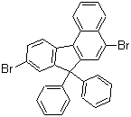 structure of CAS# 854952-90-2, 5,9-二溴-7,7-二苯基-7H-苯并[c]芴