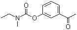 structure of CAS# 855300-09-3, N-乙基-N-甲基氨基甲酸 3-乙酰基苯基酯