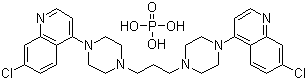 structure of CAS# 85547-56-4, Piperaquine phosphate