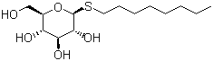 CAS # 85618-21-9, Octyl thioglucoside, 1-S-Octyl-beta-D-thioglucopyranoside