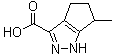structure of CAS# 856256-49-0, 1,4,5,6-四氢-6-甲基-3-环戊烷并吡唑羧酸