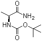 CAS # 85642-13-3, Boc-L-alanine amide, Boc-Ala-NH2, N-tert-Butoxycarbonyl-L-alanine amide