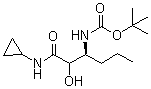 structure of CAS# 856707-39-6, N-[(1S)-1-[2-(环丙基氨基)-1-羟基-2-氧代乙基]丁基]-氨基甲酸叔丁酯