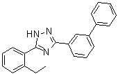 CAS 登录号：85681-51-2, 3-[1,1'-联苯]-3-基-5-(2-乙基苯基)-1H-1,2,4-三唑