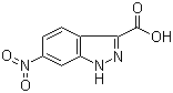 structure of CAS# 857801-97-9, 6-硝基-3-吲唑羧酸