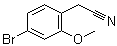 structure of CAS# 858523-37-2, 4-Bromo-2-methoxybenzeneacetonitrile