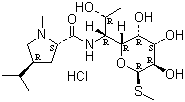 CAS 登录号：859-18-7, 盐酸林可霉素, 6,8-二脱氧-6-(1-甲基-4-丙基-L-2-吡咯烷甲酰氨基)-1-硫代-D-赤式-alpha-D-半乳辛吡喃糖苷盐酸盐