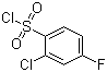 2-Chloro-4-fluorobenzenesulfonyl chloride molecular structure (CAS 85958-57-2)