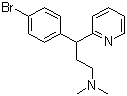CAS # 86-22-6, Brompheniramine, 3-(4-Bromophenyl)-N,N-dimethyl-3-pyridin-2-yl-propan-1-amine