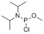 structure of CAS# 86030-43-5, N-[氯(甲氧基)膦基]-N-丙烷-2-基丙烷-2-胺