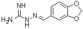 CAS 登录号：86044-59-9, 2-(1,3-苯并二氧杂环戊烯-5-基亚甲基)肼甲脒